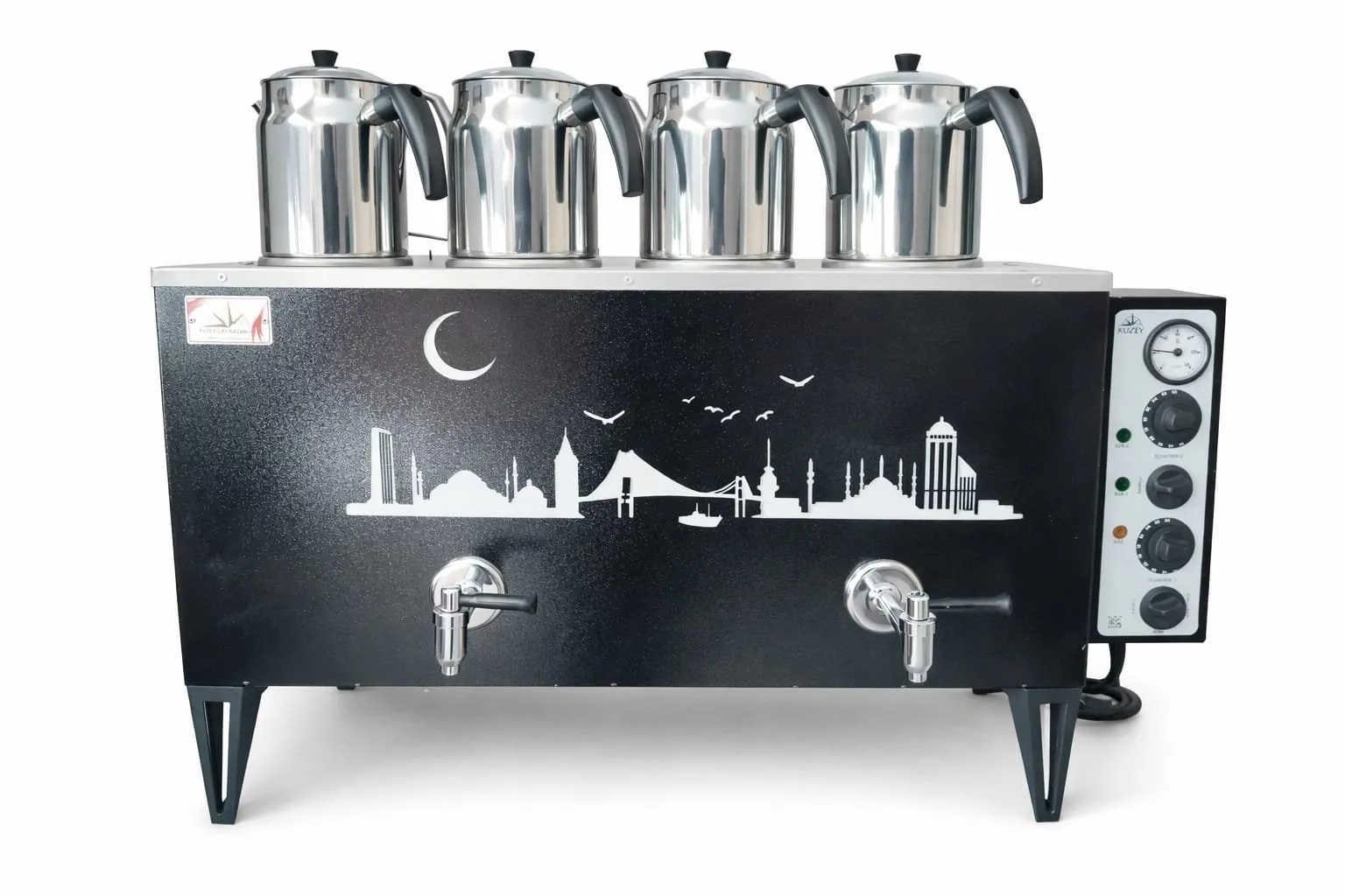 DEKORATİF AYAKLI MODEL KUZEY ÇAY KAZANI